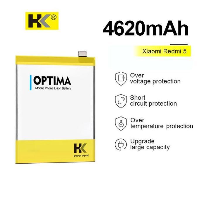 HK Optima Baterai For Redmi 5 / BN35 4620 mAh 3.85V Double IC