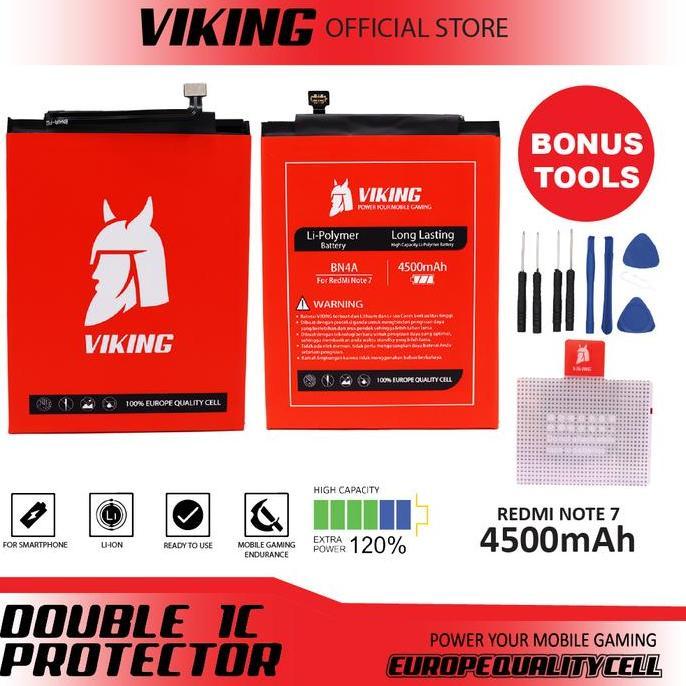 VIKING Baterai for Redmi Note 7 - Note 7 Pro BN4A Double Power