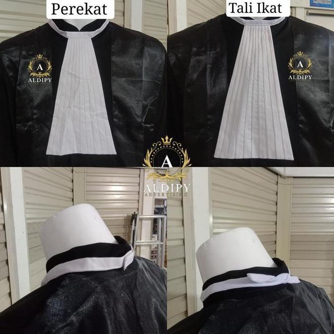 DV61 - Satu Pasang Dasi Toga Advokat Pengacara Jaksa Terbaik dan Berkualitas