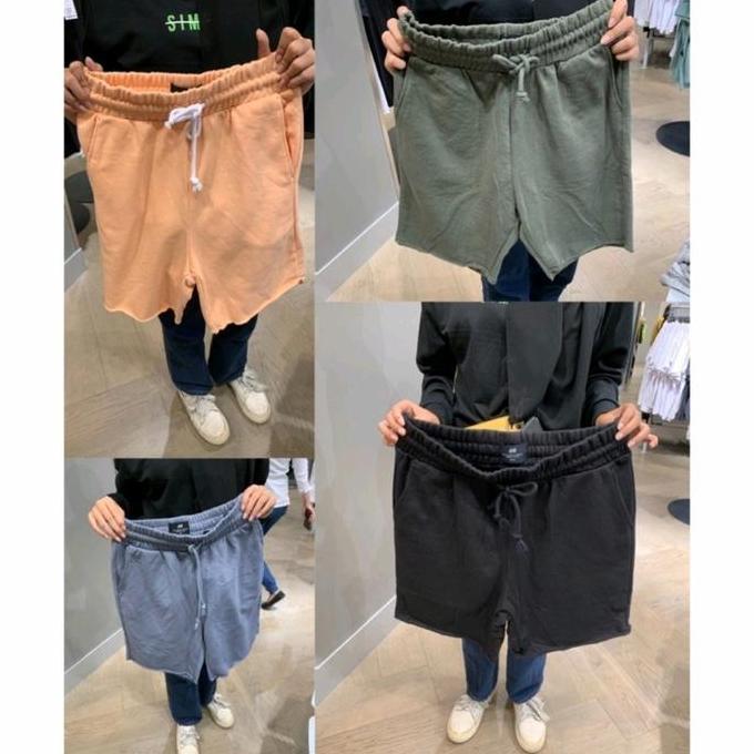 DF80 - CELANA PENDEK GULUNG short pants hnm pria short pants wanita