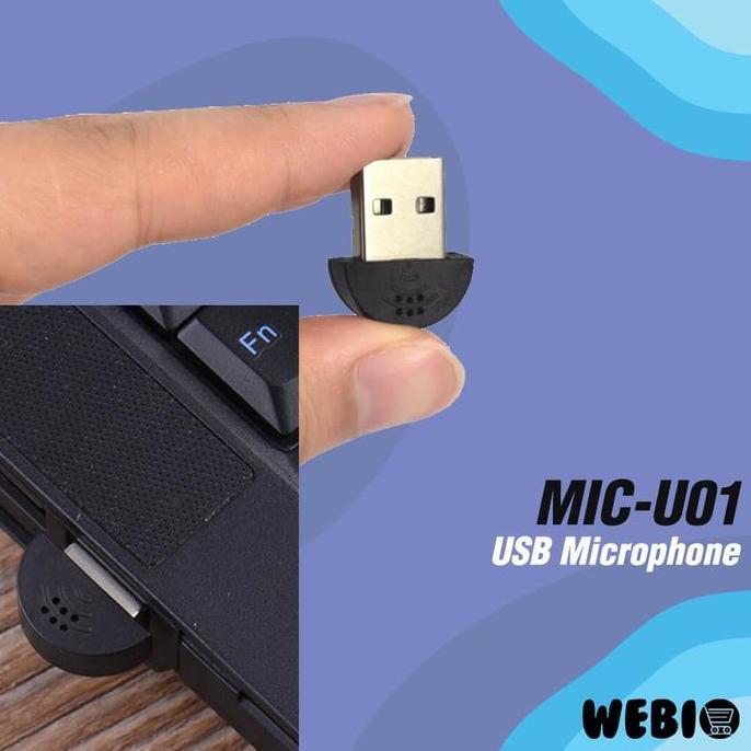 Mic U01 Microphone USB Mini Microfon Laptop Mikrofon PC Mik