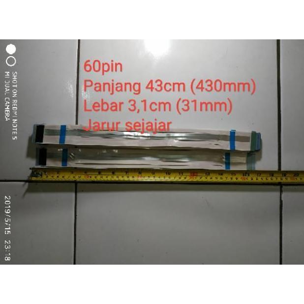 Kabel data flexible fleksibel LVDS 60pin panjang 43cm AWM
