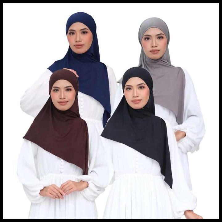 Zoya Bergo Janna Kerudung Instan Hijab Jilbab Bergo Basic Polos Lycra 100% Original