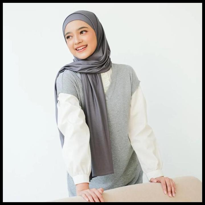 Zoya Caliva Pashmina - Fashion Muslim Kerudung Jilbab Hijab Pashmina Polos Selendang Shawl Bahan Jer