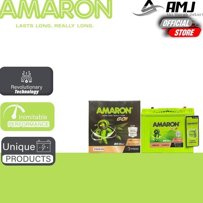 Amaron GO Aki Kering Mobil NS60 / 46B24R - 45Ah