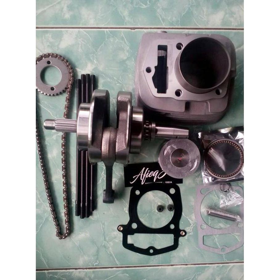 $+$+$+$+] paket bore up tiger 250cc, kruk as xiema + blok piston set.