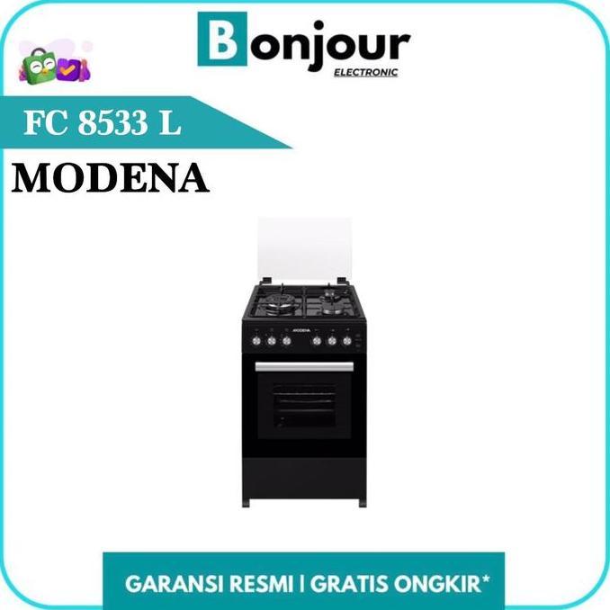 TERBARU - Kompor Standing Modena FC8533L Black Color Kompor 3 Tungku Modena FC 8533 L [ORIGINAL]