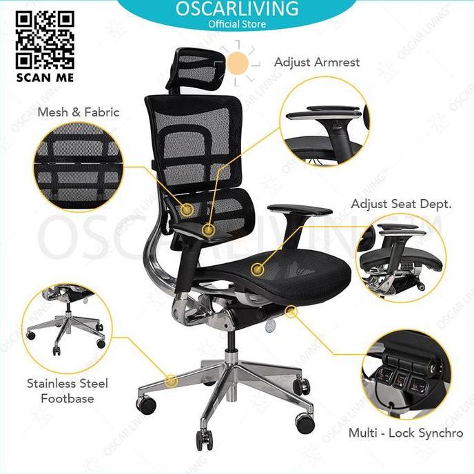 Promo Ergotec Gl-916 Tr Kursi Kantor/Kursi Direktur Cod