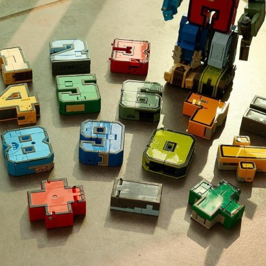 Mainan Edukasi Anak Robot Angka 15In1 Number Robot Bisa Digabung