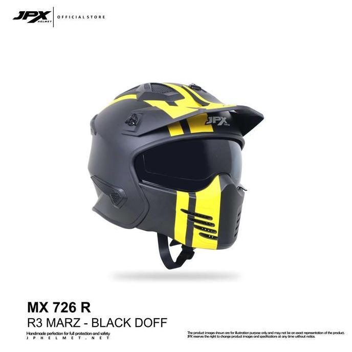 Helm JPX Full Face Mx-726 R - R04 MARZ - Helm Modular