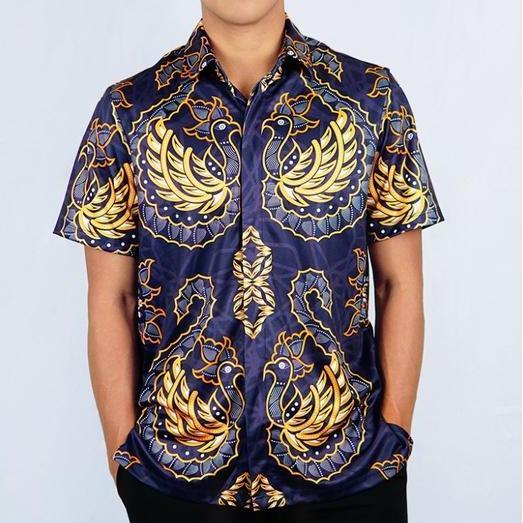 TERMURAH - Trijee Sportswear Batik Jersey Men Balen - Purple