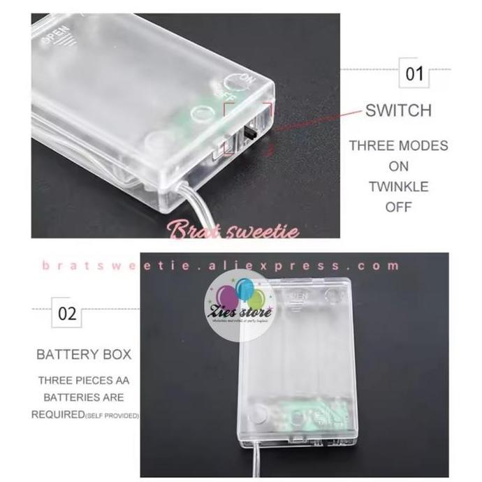 Promo 6782 Lampu Tumblr Led Snowflake Battery / Lampu Led  Pohon Natal 3 Meter Cod