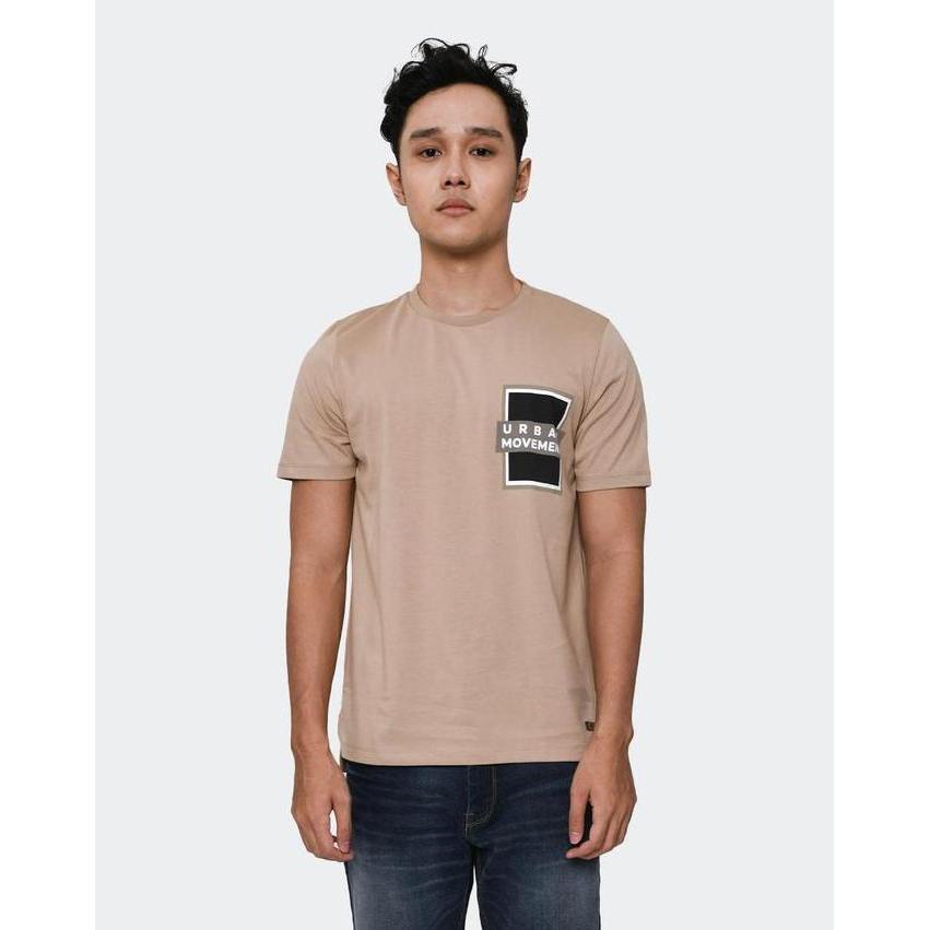 MANZONE Kaos lengan pendek TEXAS-BEIGE