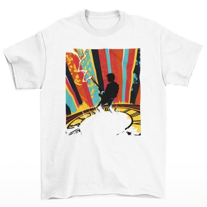 Kaos Pria Tomoinc MARTY MCFLY GUITAR HERO tshirt