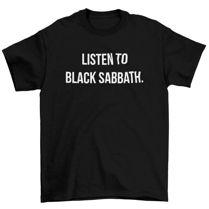 Tomoinc Kaos Band Black Sabbath - Listen To Black Sabbath