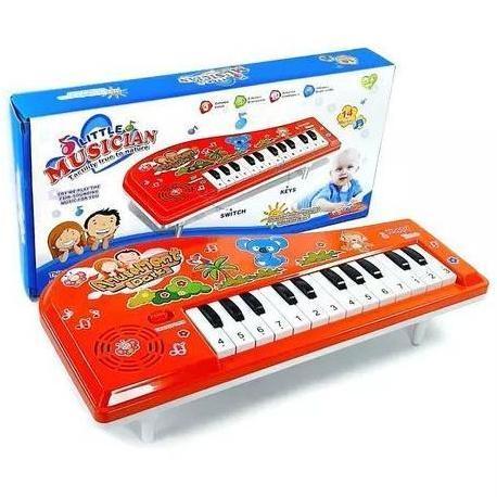 TERLARIS MAINAN EDUKASI MAINAN ANAK MAINAN PIANO LITTLE MUSICIAN PIANO KEYBOARD MIC Mainan Anak Kado