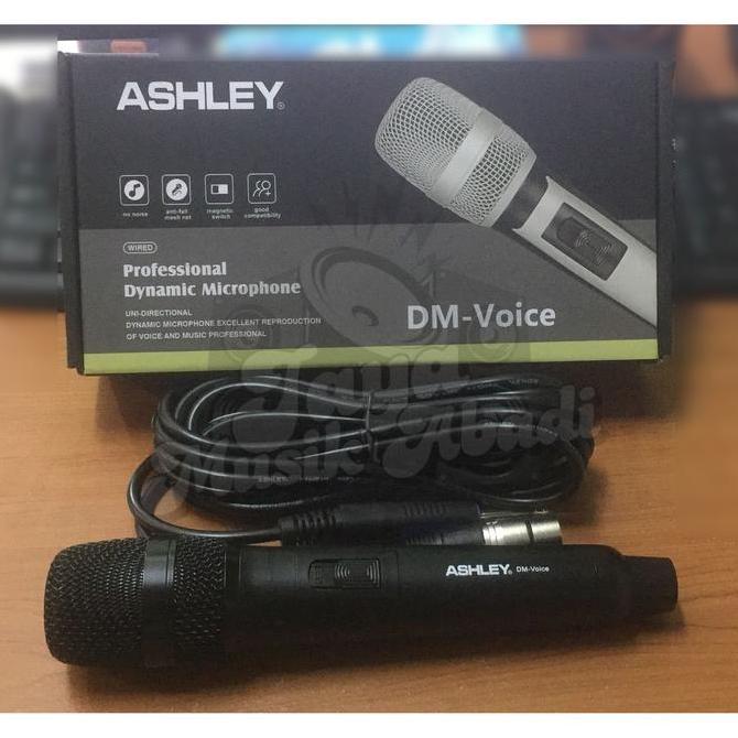 Mic Kabel Mic Ashley DM Voice Original Ashley Terbaik Original