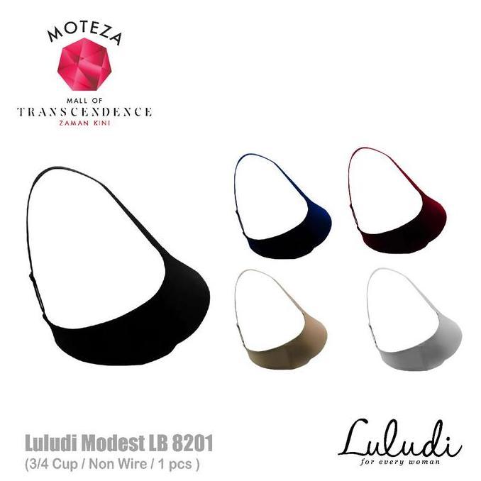 Promo Luludi Bra Modest - LBF 8201 - 3/4 cup - Non Wire (Tanpa Kawat) Busa Bh Wanita Tipis COD
