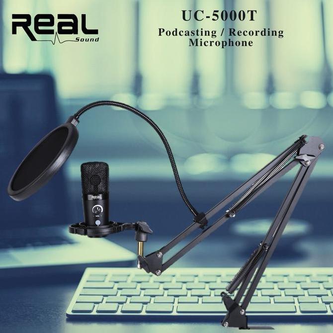 Paket Full Set Mic Condenser Professional Cardioid USB - REALSOUND Original