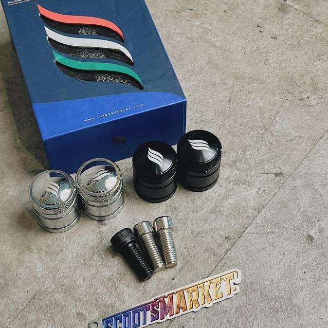 TERBARU - Tutup Spion/ Monel Spion Luigy Full CNC Model Tony Scooter Vespa Matic Sprint Primavera S 