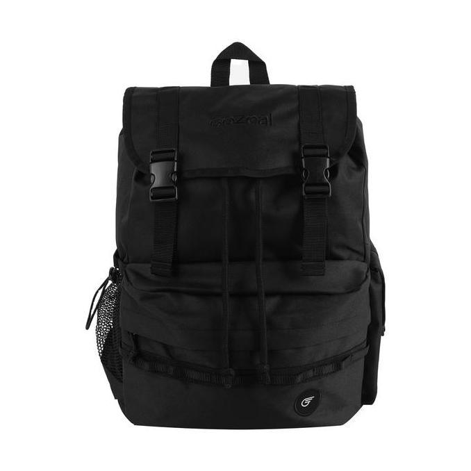 Gozeal | Backpack | Wilder | Tas Ransel Pria Wanita Uni | Tas Laptop | Canvas | Polos Hitam Sekolah