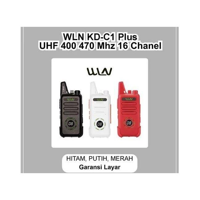HT WLN KD-C1 Plus KD C1 Plus + HT UHF handy talky WLN Plus jarak 10km Original