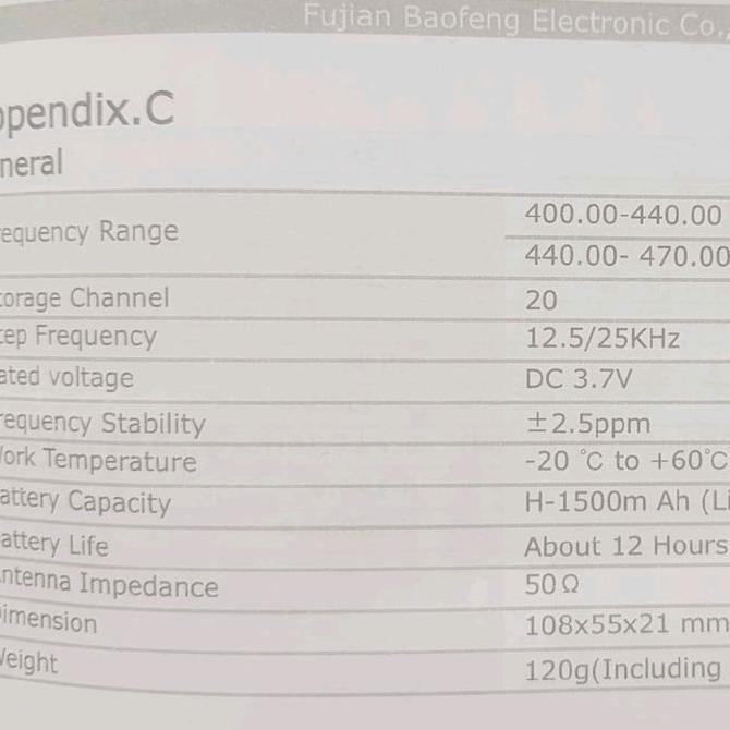 HT HANDY TALKIE BAOFENG MINI BF - T1 Original