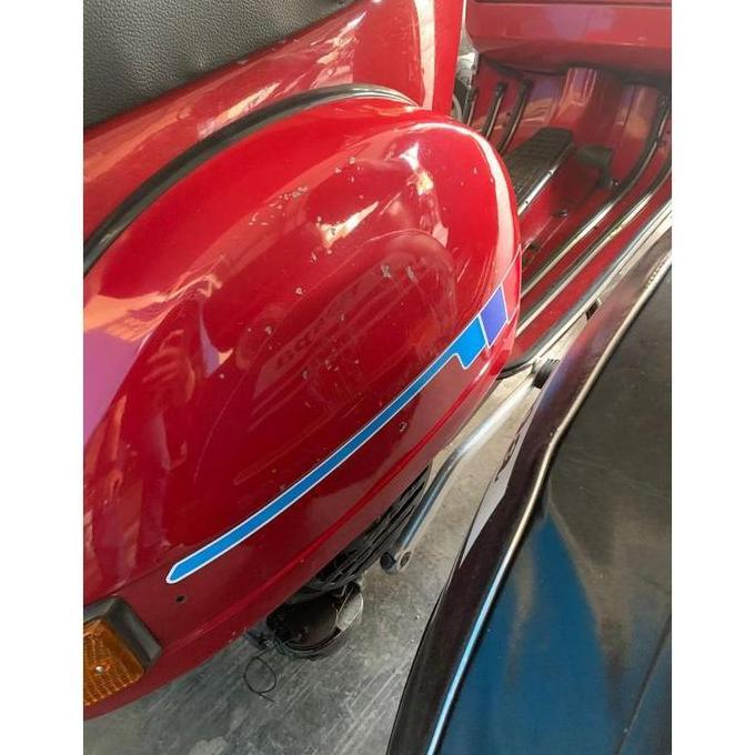 TERMURAH - [Cod] Sticker Striping Set Replika Utah - Vespa Excel Exclusive Px
