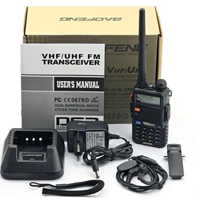 [ SPECIAL FREE EARPHONE ] Radio HT BAOFENG UV5R Walkie Talkie UV 5R 8W 128CH UHF+VHF Dual Band Handy