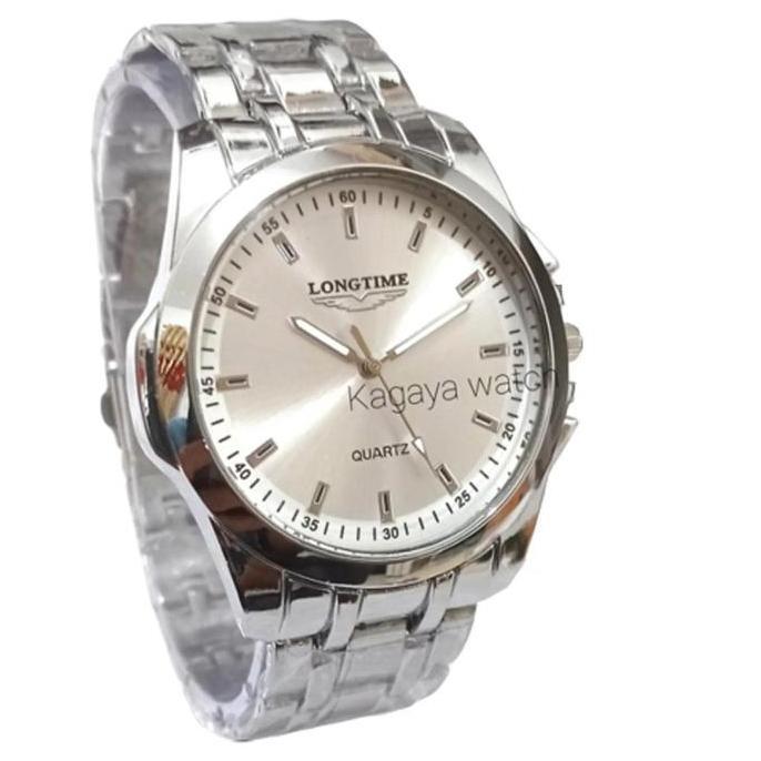 DF166>> Jam Tangan Stainless Fashion Pria Elegan Keren Mewah murah Terbaru Terlaris Cod,Jam Rantai P