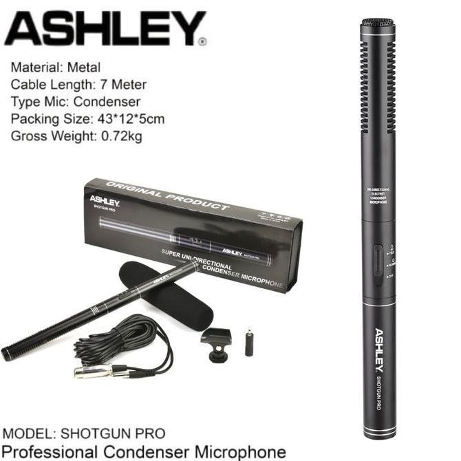 Mic Kabel Ashley Condensor Shotgun Pro Original Kabel Mic 7 Meter Original