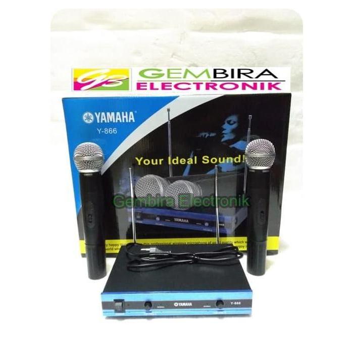mic wireless yamaha y866 microphone handheld pegang y 866 mikrofon Original