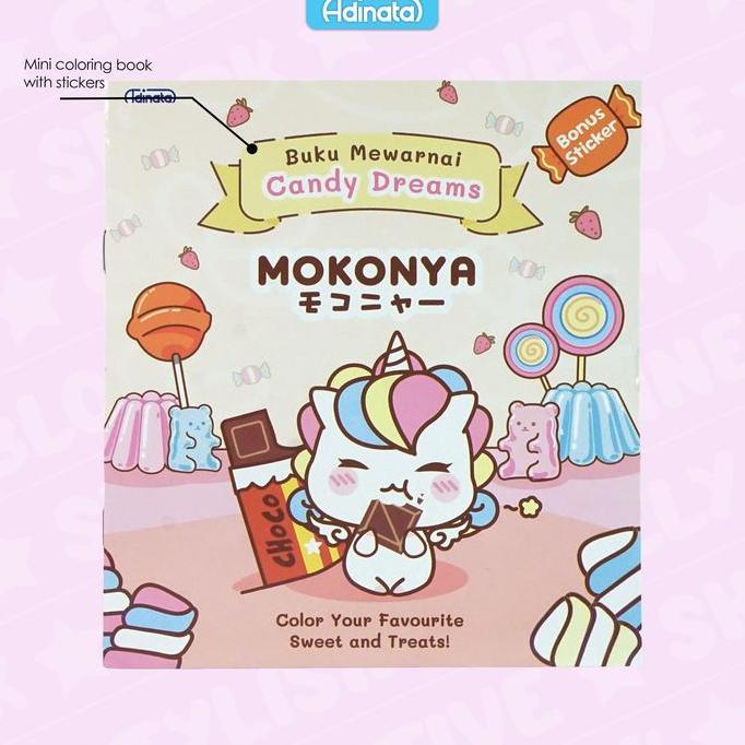 Mokonya Coloring Book S 2533-4014 / Buku Mewarnai / Buku Aktivitas Anak / Adinata