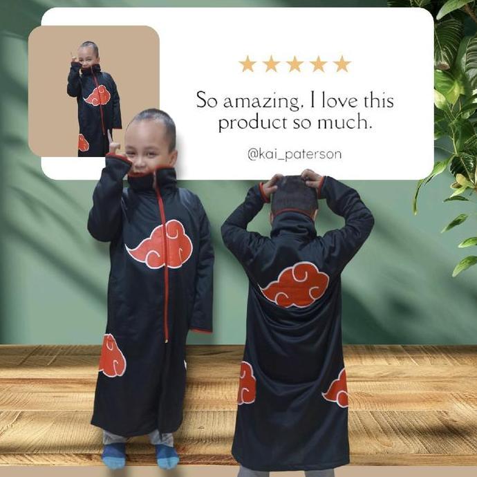 jubah cosplay anak akatsuki kerah Fashion