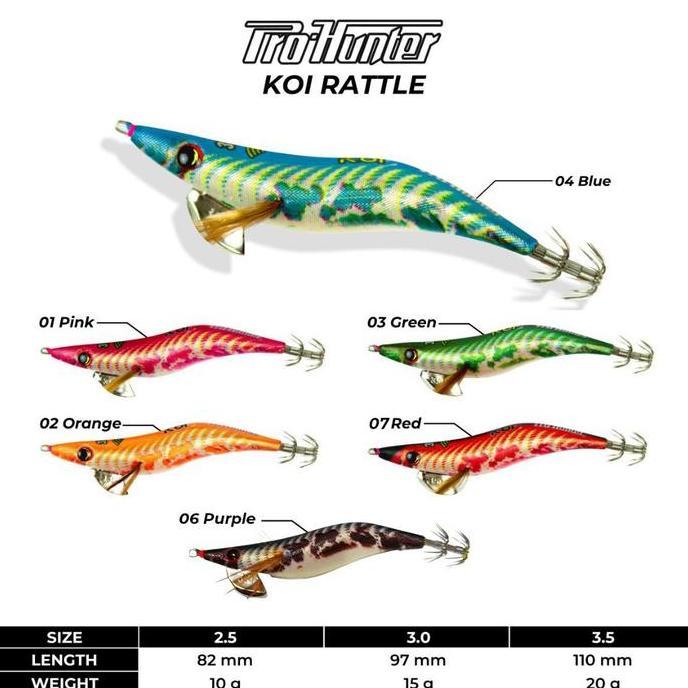 UMPAN UDANG PRO HUNTER KOI RATTLE | UMPAN UDANG JAPAN KOI DIN