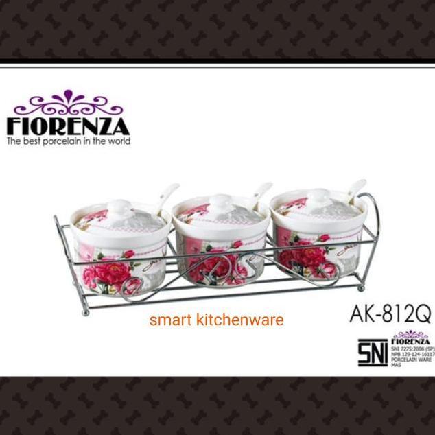Tempat Sambeltempat Bumbu Shabby Keramik Fiorenza Ak812Q