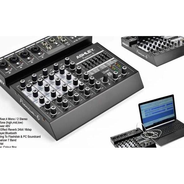 Mixer Audio Ashley 6 Bluetooth Recording Pc 6