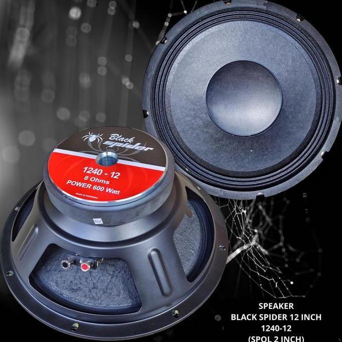 `````````] Speaker Black Spider 12 Inch 1240 - 12 BS 12 1240-12 Black Spider ORI