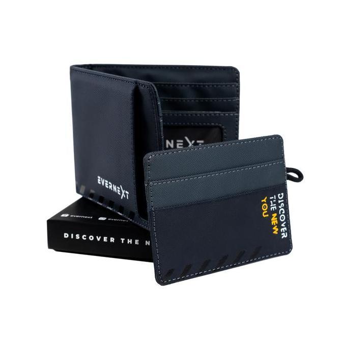 EVERNEXT - Dompet Lipat Pria Waterproof Dompet Pendek Pria Dompet Pria Anti Air FA