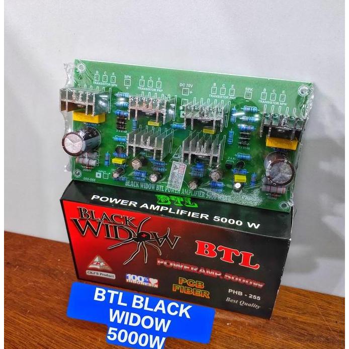 :::::::] Kit Driver Power Mono BTL BLACK WIDOW 5000W Modul Amplifier PCB Fiber