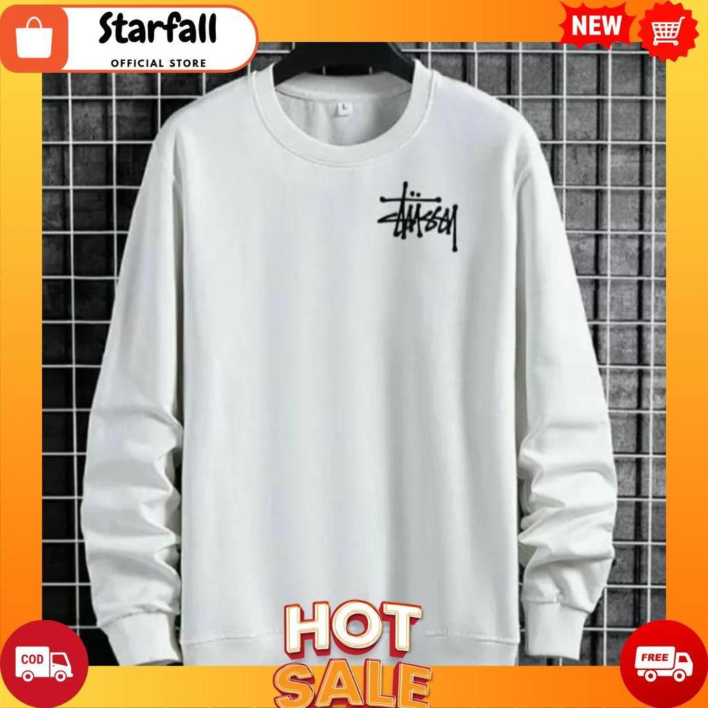 PAKAIAN PRIA LENGAN PANJANG STUSSY/SWEATER STUSSY/ KAOS CREWNECK [J1][B1]