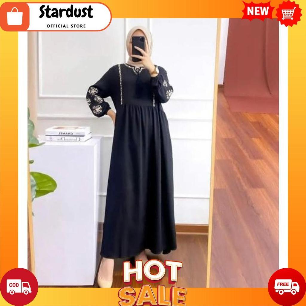 BORDERI GAMIS BORDIR ASLI MAXY DRESS SHAKILA PREMIUM [G1][B1]