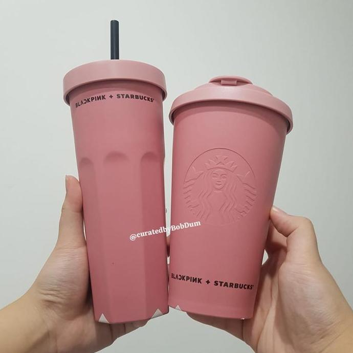HARGA DISC - Starbucks Blackpink Coffee Ground Tumbler Texa Rose Jisoo Jennie Lisa