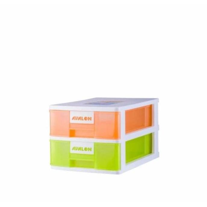TERMURAH - Laci Container Avalon F4 SS-2 DW202 Multindo Laci Plastik Susun 2