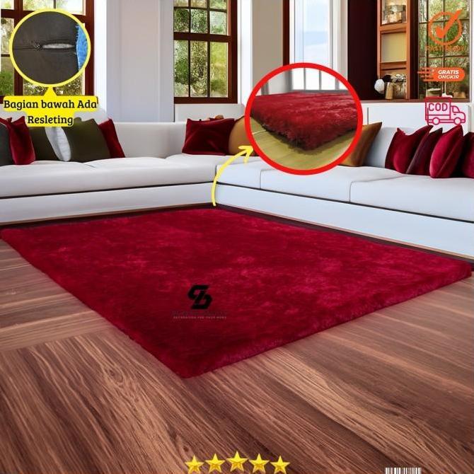 Terlaris Karpet bulu rasfur ukuran 180X80X5CM