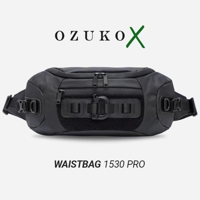 OZUKO X Waist Bag #1530 PRO - Tas Pinggang Outdoor Waistbag Pria Slingbag Cowo Cowok tas pinggang pr