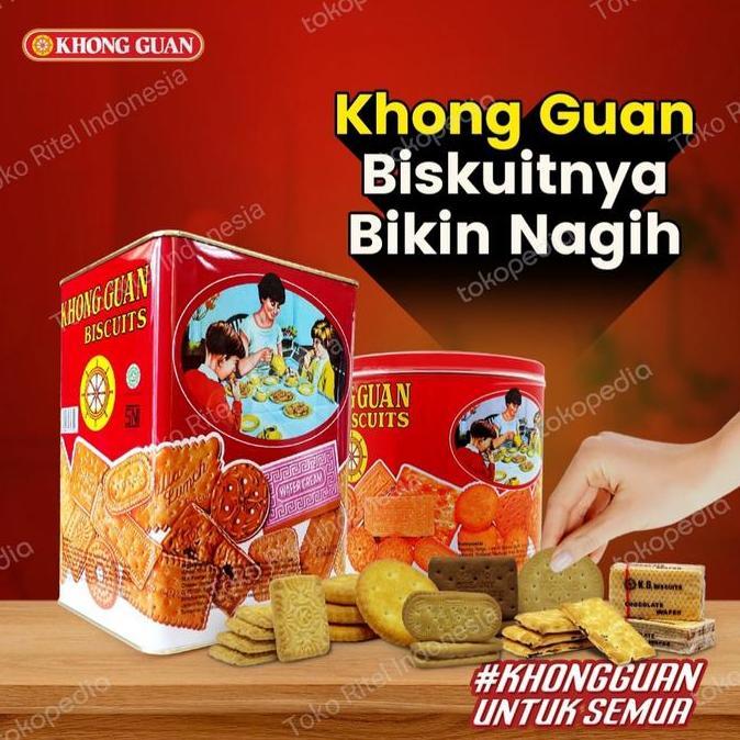 Biskuit Kaleng Khong Guan 1600 gr|Khong Guan Kaleng 650gr KHONG GUAN ARG