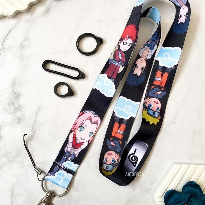 Lanyard Naruto/ Gantungan Lanyard Anime Hokage Naruto Uzumaki TALI HP LUCU TALI HP ID CARD