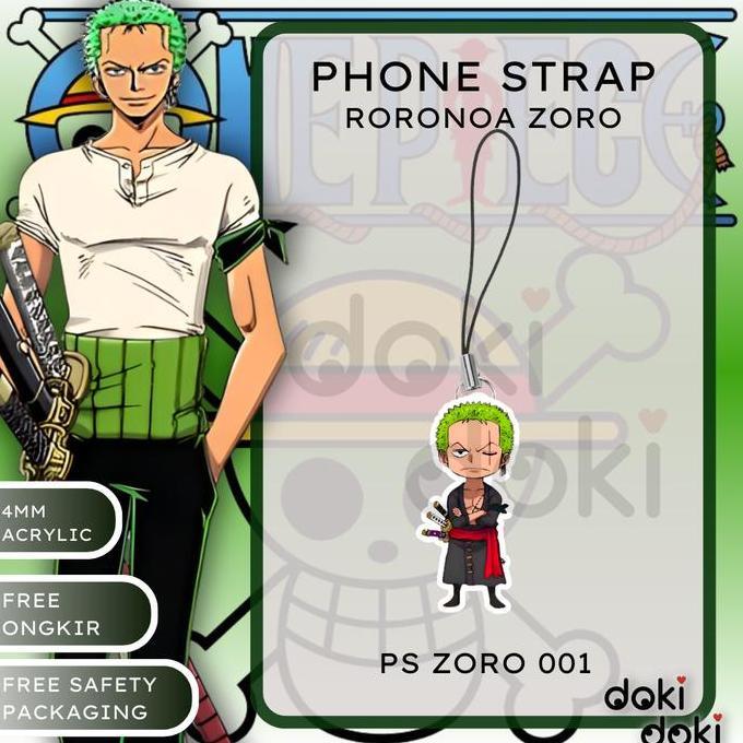 PHONE STRAP HP ANIME RORONOA ZORO ONE PIECE
