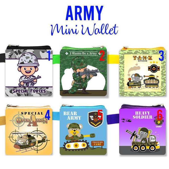 Army Camouflage Bape Dompet Mini Wallet Case Pouch Sling Bag Tas Selem